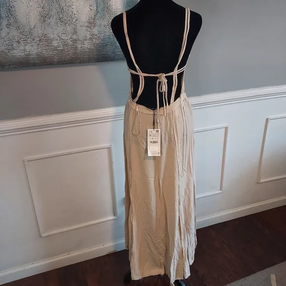 ZARA long strappy Casual Flowy Summer dress - Picture 9 of 12